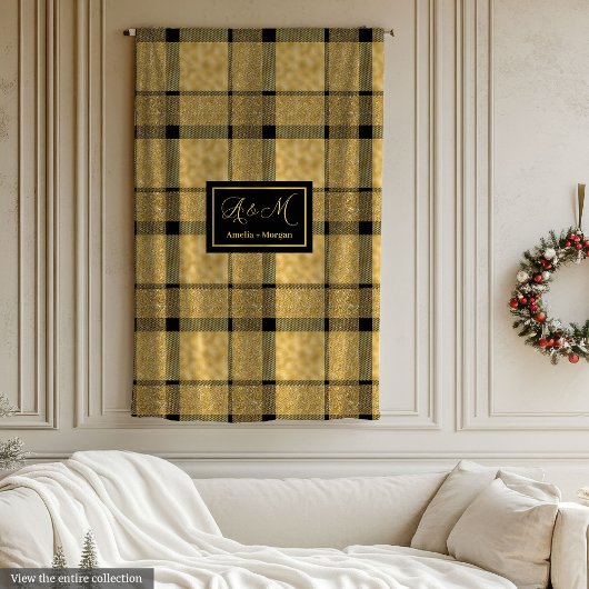 Trendiger personalisierter eleganter Karobluster f Fleecedecke