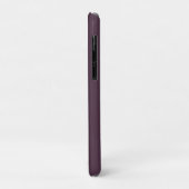 Trendiger Pflaumen-Purple-Grau-Weiß-Script-Monogra Case-Mate iPhone Hülle (Hinten/Links)