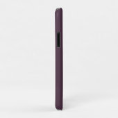 Trendiger Pflaumen-Purple-Grau-Weiß-Script-Monogra Case-Mate iPhone Hülle (Hinten/Rechts)