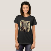 Trendiger Pitbull Hund 3 T-Shirt (Vorne ganz)