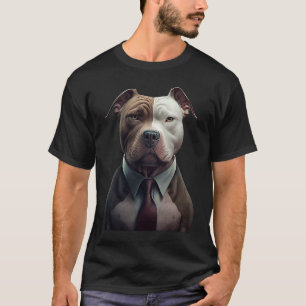 Trendiger Pitbull-Surrealismus-Stil des Pitbulls T-Shirt