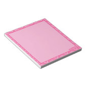 Trendiger Preppy Rosa Tropischer Blumenprint Notizblock (angewinkelt)