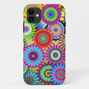 Trendiger psychedelischer Blumenkraftdruck-Accesso Case-Mate iPhone Hülle