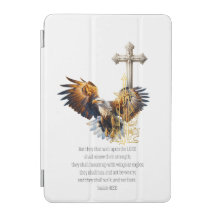 Trendiger religiöser Adler Goldschwert Beige Kreuz