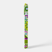 Trendiger Retro-Muster-individuelle Name iPhone 15 Hülle (Linke Seite)