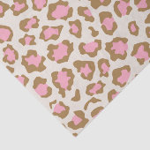 Trendiger rosa brauner Leopard-Fleck Boho-Decoupag Seidenpapier (Ausschnitt)