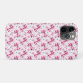 Trendiger rosa Coquette-Schleifenmuster mit süßem Case-Mate iPhone Hülle (Rückseite (Horizontal))