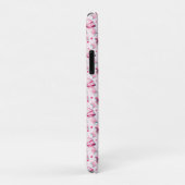 Trendiger rosa Coquette-Schleifenmuster mit süßem Case-Mate iPhone Hülle (Hinten/Rechts)