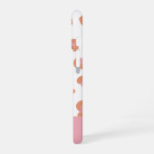 Trendiger Rosa Leopard Monogramm Initiale iPhone 16 Hülle (Linke Seite)