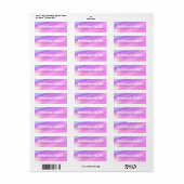 Trendiger rosa lila pastellfarbener Gradient Absen (Vorne)