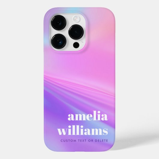 Trendiger rosa lila Pastellverlauf Case-Mate iPhone Hülle (Rückseite)