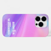 Trendiger rosa lila Pastellverlauf Case-Mate iPhone Hülle (Rückseite (Horizontal))
