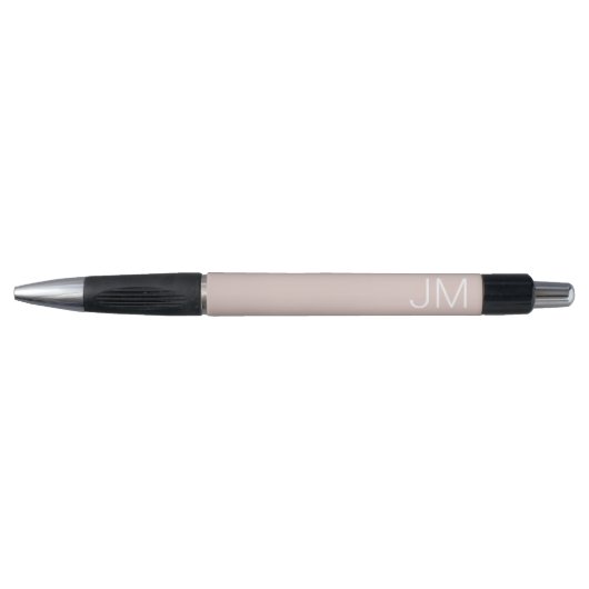 Trendiger Rosé-farbener Oversized-Monogramm-Anfang Kugelschreiber (Vorderseite)