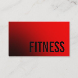 Trendiger roter persönlicher Fitness-Trainer Sport Visitenkarte