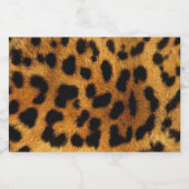 trendiger, schicker Tiermuster brauner Leopardendr Lebensmitteletikett (Einzelnes Label)