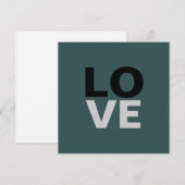 Trendiger Schiefergrauer Hintergrund Liebe Hochzei (Vorne/Hinten)