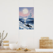 Trendiger Schwertwal Orca Alaska Poster (Küche)