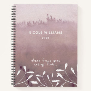 Trendiger Seafoam-Sand-Ombre-Watercolor-Journal Notizblock