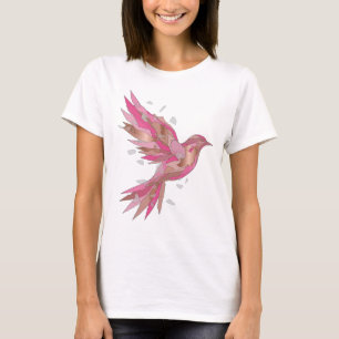 Trendiger Silberner ABSTRACT ART Kunstdruck T-Shirt