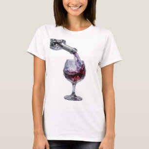 Trendiger silberner ABSTRACTE KUNST Abstrakte Gest T-Shirt
