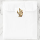 Trendiger Silberner GOLDEN HAND Aufkleber Kunst (Tasche)