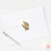 Trendiger Silberner GOLDEN HAND Aufkleber Kunst (Umschlag)