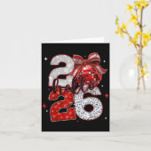 Trendiger Silvester Hallo 2026 Frohes Neues Jahr F Karte (Gelbe Blume)