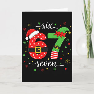 Trendiger Six Seven Meme Weihnachten 67 Xmas Männe Karte