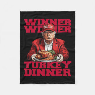 Trendiger Spaß Trump Gewinner Türkei Abendessen Fleecedecke