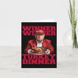 Trendiger Spaß Trump Gewinner Türkei Abendessen Karte