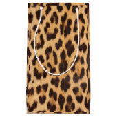 trendiger, stylischer Wild Safari Leopard Druck Kleine Geschenktüte (Vorderseite)