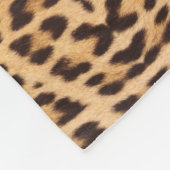 trendiger, stylischer Wildsafari-Leopardendruck Fleecedecke (Ecke)
