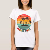 trendiger "Summer vibes" T - Shirt (Vorderseite)