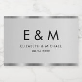 Trendiger Text zum Speichern des Monogramms Elegan Lebensmitteletikett (Einzelnes Label)