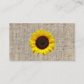 trendiger Western-Gartensonne Visitenkarte (Rückseite)