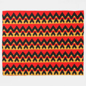 Trendiger Zickzack Fleecedecke (Vorderseite (Horizontal))