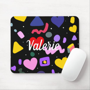 Trendiges 80er-Muster Mousepad