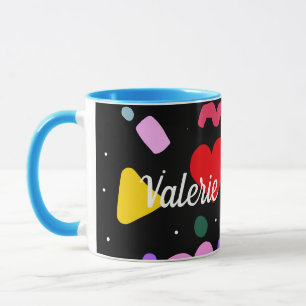 Trendiges 80er-Muster Tasse