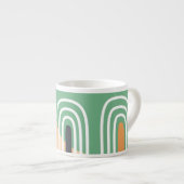 Trendiges abstraktes Bio Kunstdesign Espressotasse (Vorderseite Rechts)