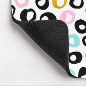 Trendiges abstraktes Punkte-Muster Mousepad (Ecke)
