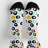 Trendiges abstraktes Punkte-Muster Socken (Oben)