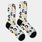Trendiges abstraktes Punkte-Muster Socken (Rechts)