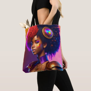 Trendiges Afro-Steampunk-Mädchen Tasche