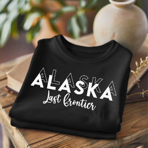Trendiges Alaska Last Frontier State T-Shirt