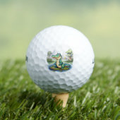 Trendiges Alligator-Krokodil-Tier Golfball (Insitu T-Shirt)