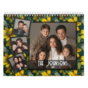 Trendiges Amaryllis-Blumenmotiv Baby Shower Zeitpl Kalender
