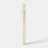 trendiges Antikweiß mit Monogramm Case-Mate iPhone 15 Hülle (Linke Seite)