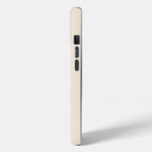 trendiges Antikweiß mit Monogramm Case-Mate iPhone Hülle (Rückseite / Links)