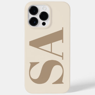 trendiges Antikweiß mit monogramm Case-Mate iPhone 14 Pro Max Hülle