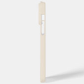 trendiges Antikweiß mit monogramm Case-Mate iPhone Hülle (Rückseite / Links)
